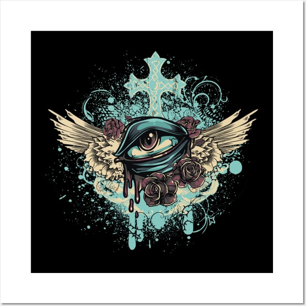 flying eye Wall Art by positivedesigners